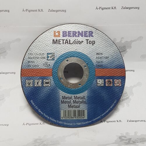 BERNER vágókorong fémhez 115*1,0*22 top