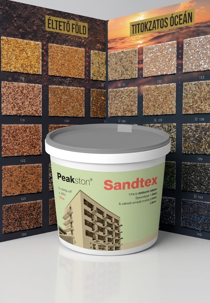 PEAKSTON Sandtex lábazati vakolat 15 kg.