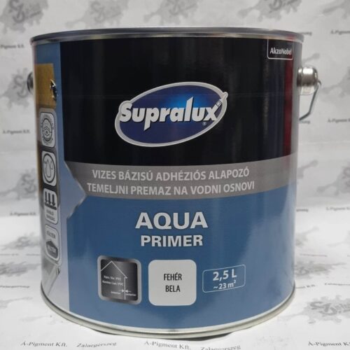 Supralux AQUA Primer, vizes alapozó fehér 2,5 liter