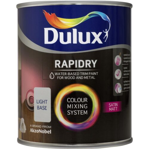 Dulux Rapidry Satin SF vizesbázisú zománcfesték   2,5 liter fehér