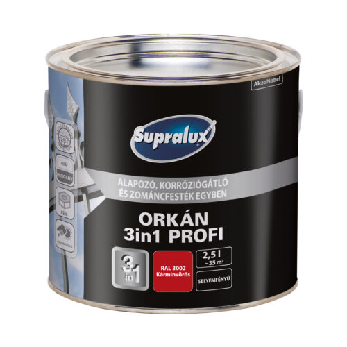 Supralux ORKÁN 3in1 PROFI  2,5 L  Kárminvörös RAL3002