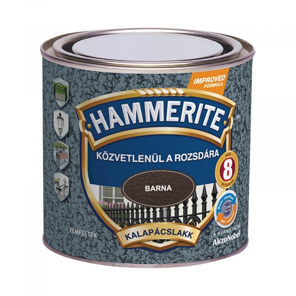 Hammerite Kalapácslakk 0,25liter  Barna