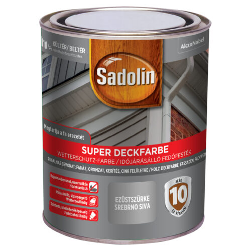 SADOLIN Super Deckfarbe 0,75 liter ezüstszürke
