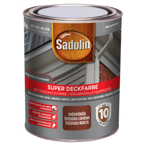 SADOLIN Super Deckfarbe 0,75 liter svédvörös