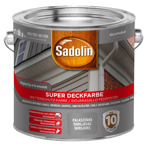 SADOLIN Super Deckfarbe 2,5 liter palaszürke