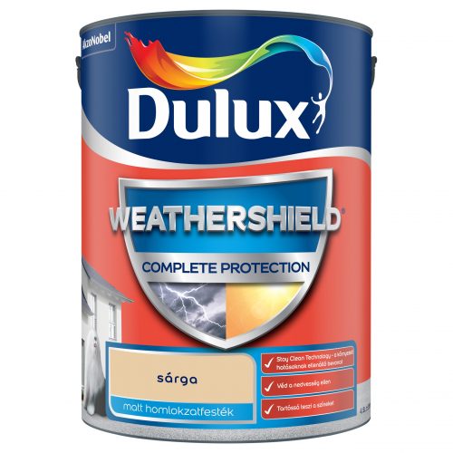 Dulux Weathershield Complete Protection Homlokzatfesték 4,5 liter sárga