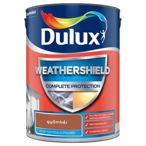 Dulux Weathershield Complete Protection Homlokzatfesték 4,5 liter gyömbér