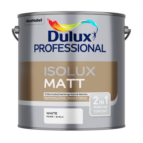 DULUX Professional Isolux, izoláló falfesték, 2,5 liter matt fehér