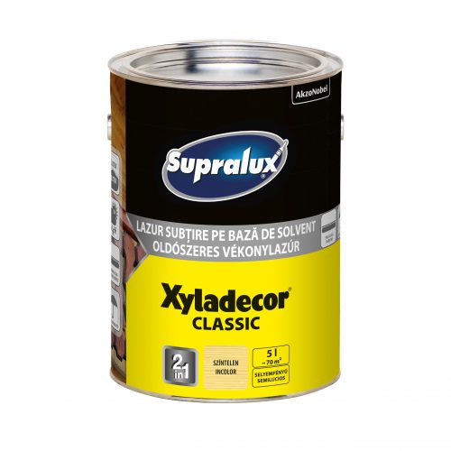 Supralux Xyladecor Classic Vékonylazúr 5 liter Színtelen