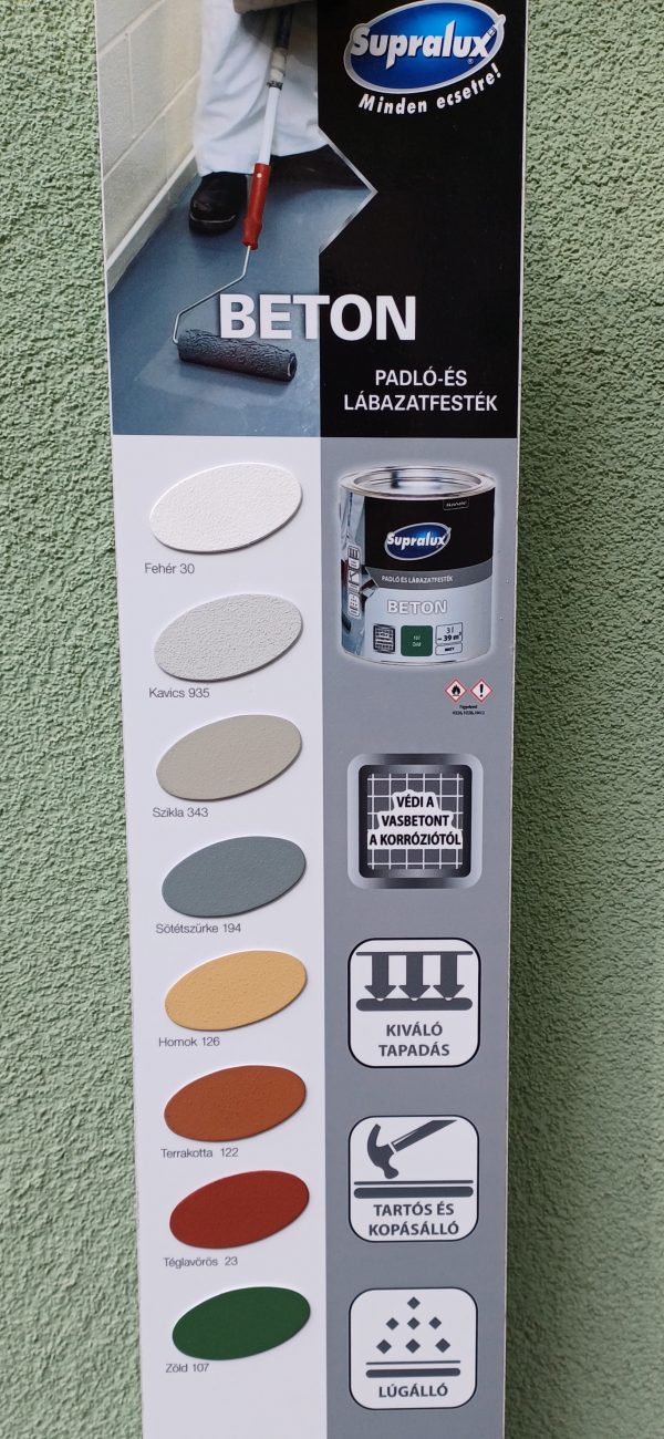 Supralux Beton padló és lábazatfesték 3 liter, 126 homok - Image 2