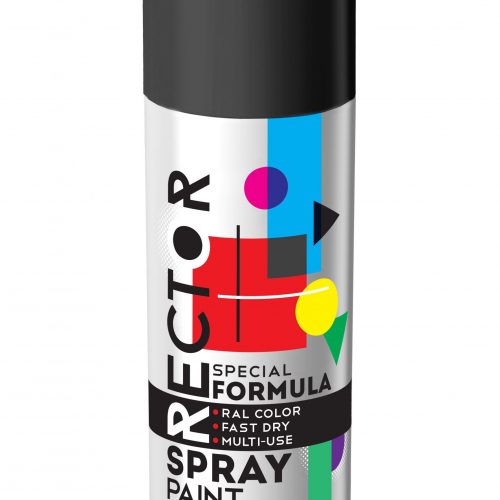 Rector MATT fekete spray aer. 400ml, RAL 9005
