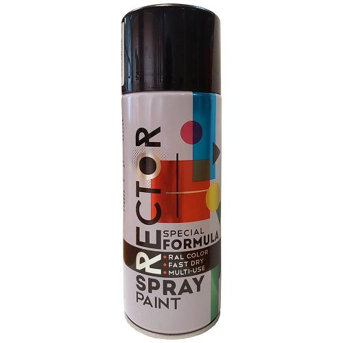 MATT fekete spray 400ml, Rector , RAL 9005
