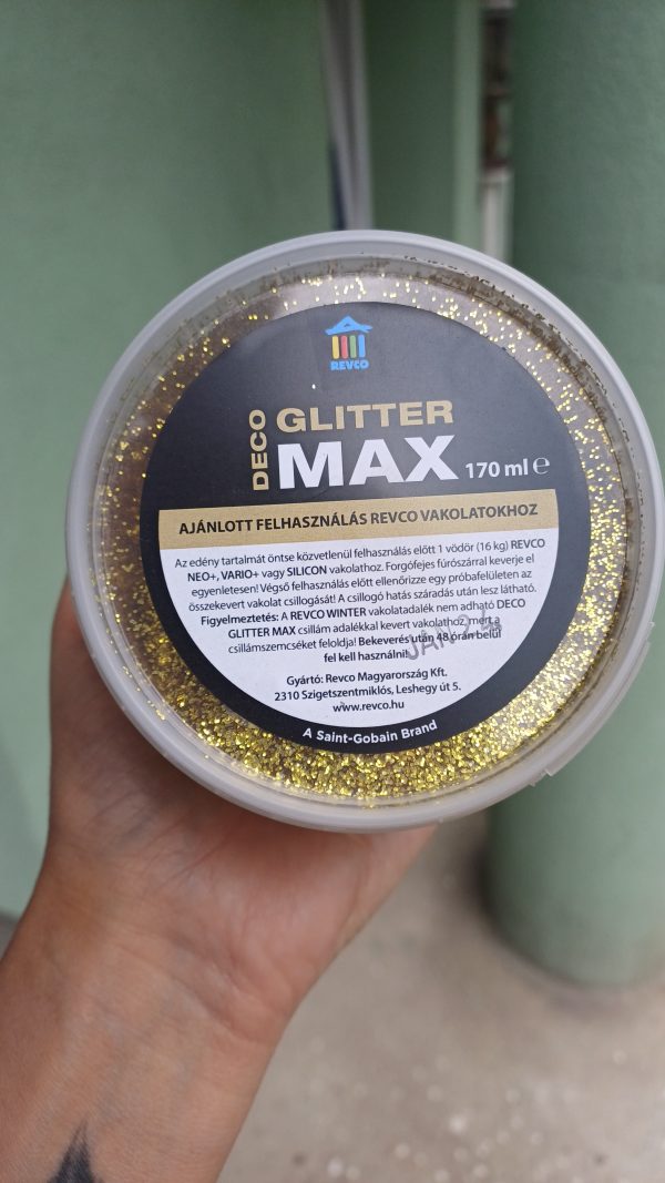 REVCO DECO GLITTER MAX ARANY 110GR/170ML CSILLÁMOS ADALÉK