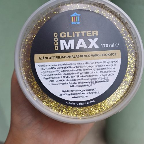 REVCO DECO GLITTER MAX ARANY 110GR/170ML CSILLÁMOS ADALÉK