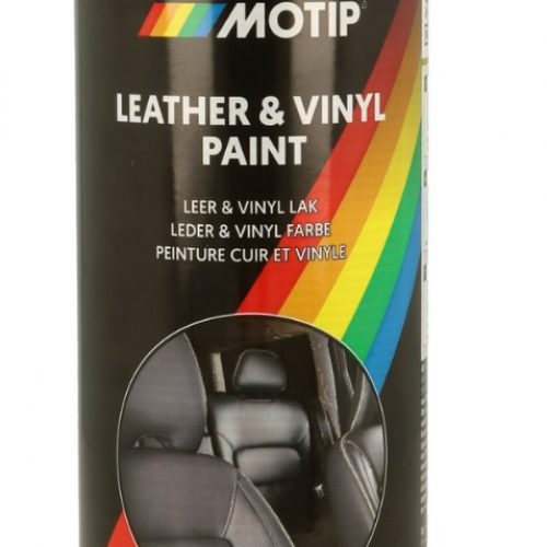 MOTIP vinyl,bőrfesték fekete aer. 400ml 04066