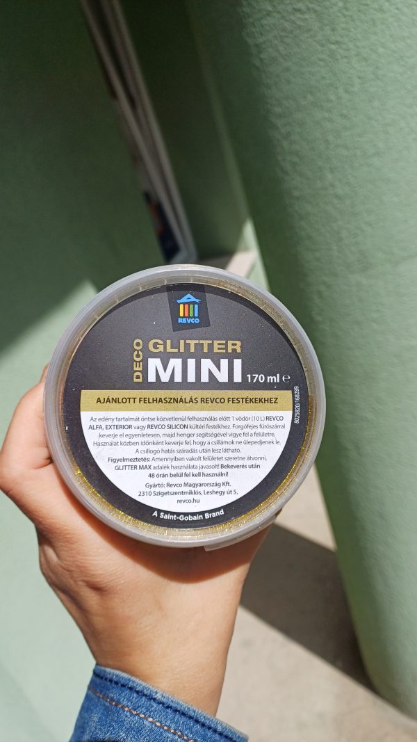 REVCO deco glitter mini, csillámos adalék arany 110gr/170ml [119385]