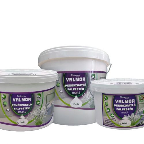 VALMOR penészgátlós beltéri falfesték fehér 2,5liter