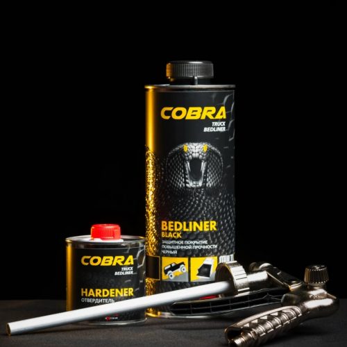 Cobra Extrém kopásálló 2k festékbevonat fekete 0,6+0,2L szett