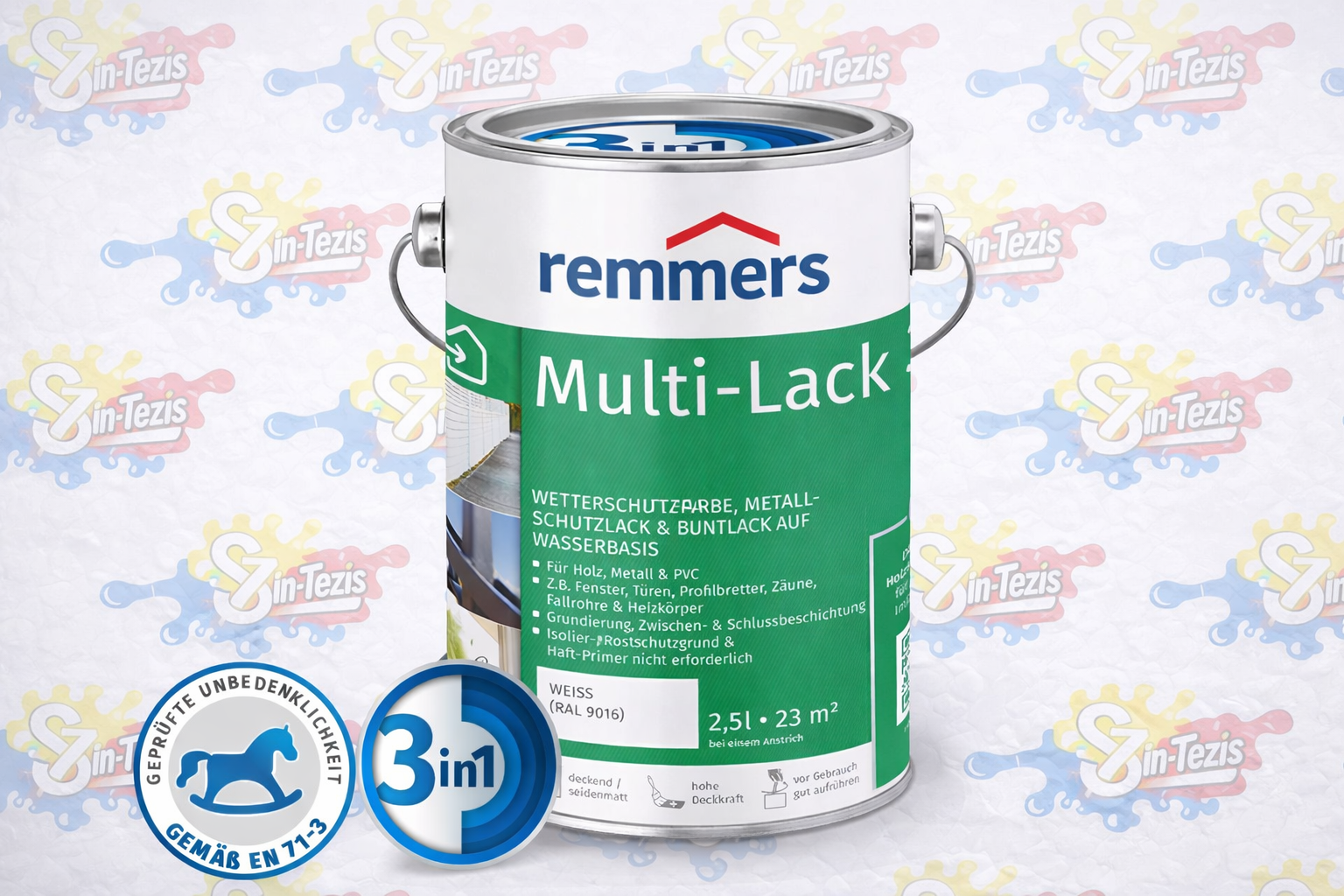 Remmers Multi-Lack 3in1 kültéri és beltéri fedőfesték fára, fémre és PVC-re, 14.480FT.