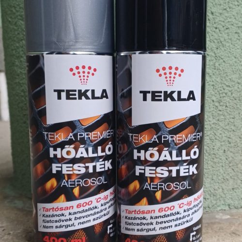 TEKLA premier hőálló festék 400ml aer. ezüst