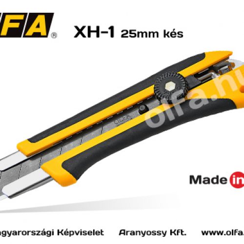 OLFA 25mm-es kés,standard,csavaros pengerögzítés XH-1
