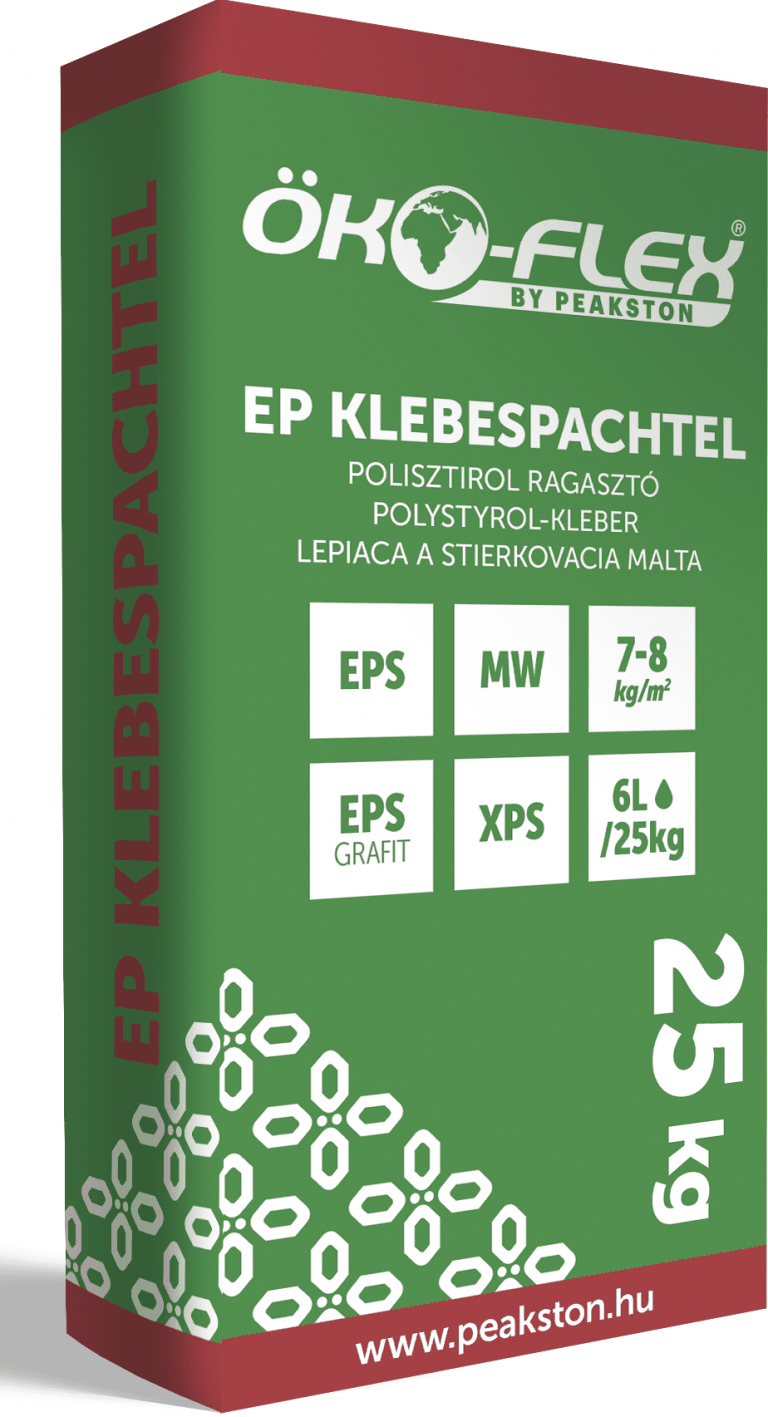 PEAKSTON Öko-Flex EPS polisztirol ragasztó- és ágyazótapasz 25kg. ,raklapos, 48db