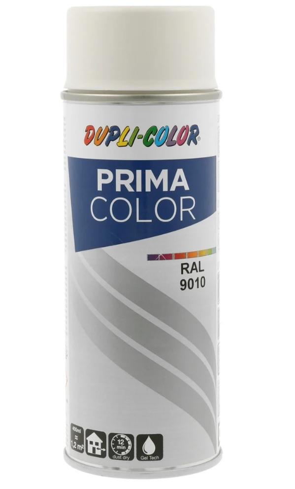 Prima Color (régi nevén: VERY WELL) akril aer RAL 9010 Tiszta fehér matt aer. 400ml
