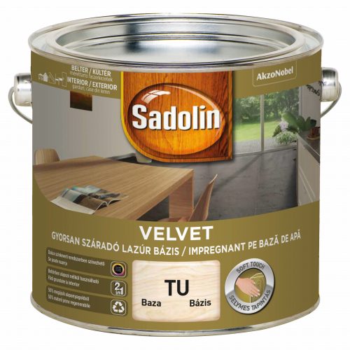 SADOLIN velvet vizes lazúr bázis TU 2,5liter