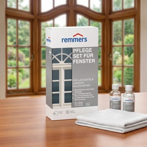 Remmers Pflege-Set für Fenster, Ápolókészlet lakkozott és lazúrozott faablakokhoz